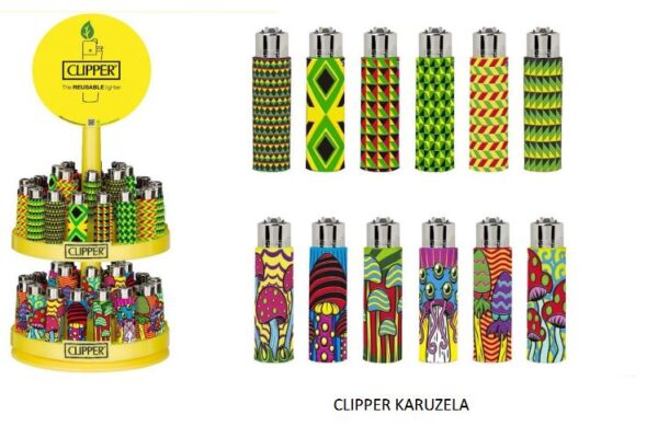 Prywatne: ZAPALNICZKA KRZESIWO CLIPPER KARUZELA 2X24 G