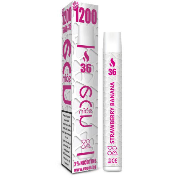 E-PAP NICE NICOTINE 1200 *36* TRUSKAWKA BANAN