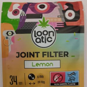 FILTRY LOONATIC SLIM LEMON (34 szt/20)