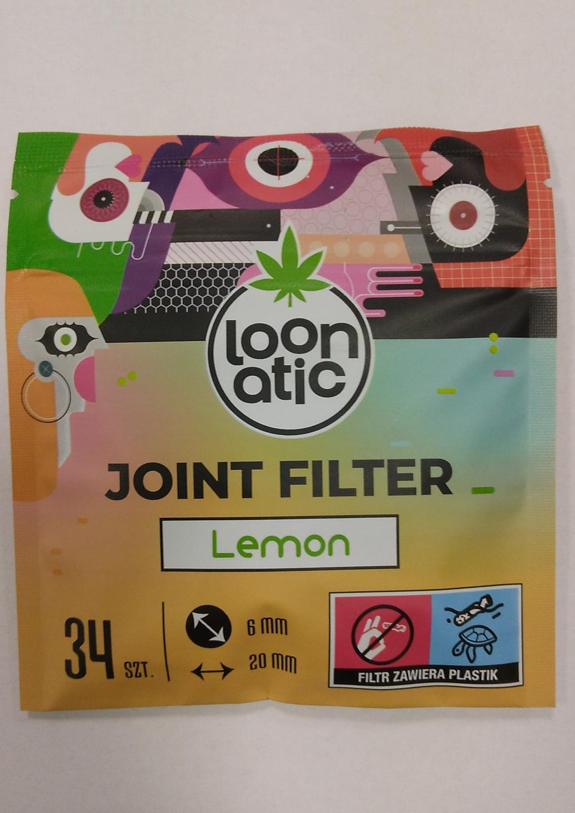 FILTRY LOONATIC SLIM LEMON (34 szt/20) FILTRY LOONATIC SLIM LEMON (34 szt/20)