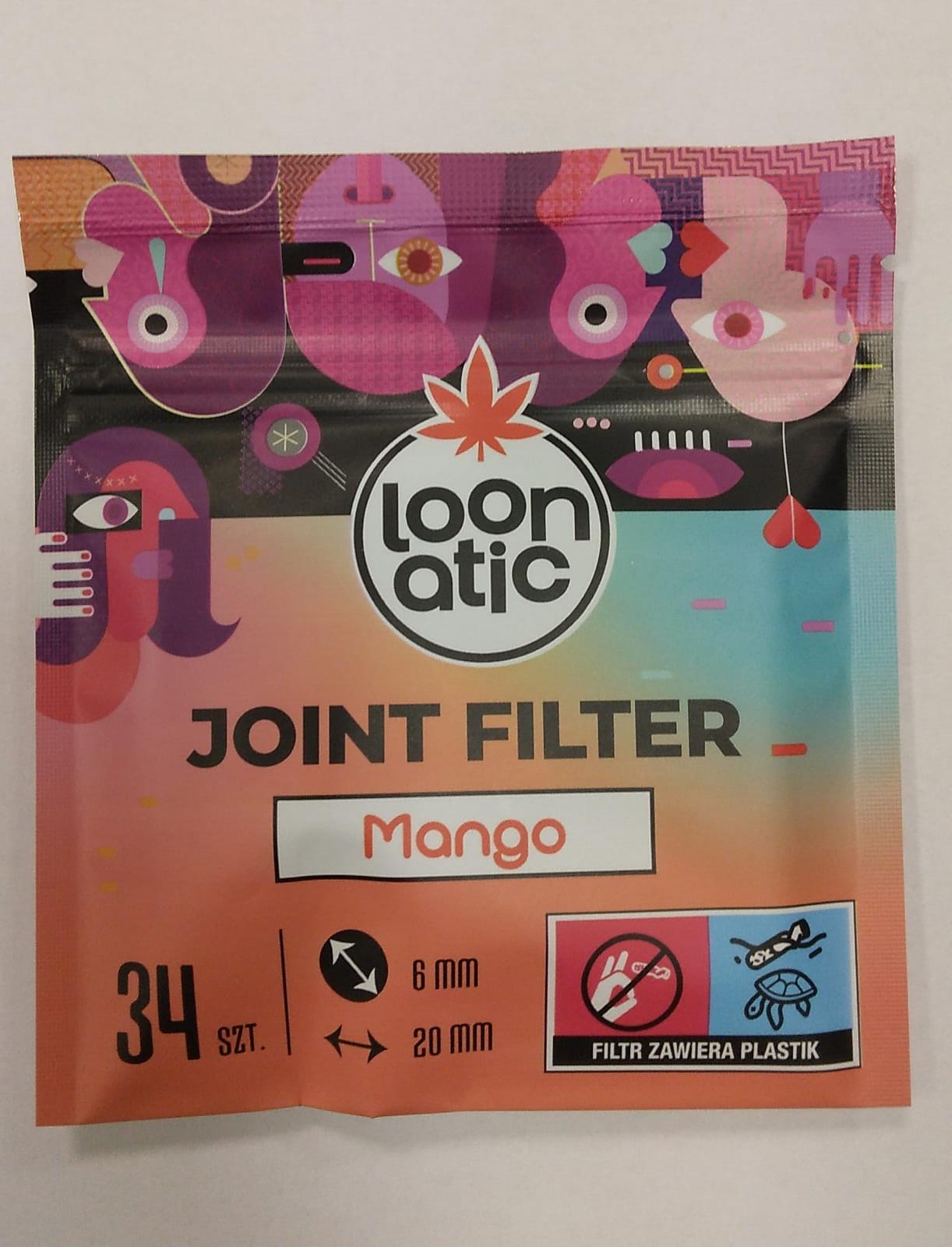FILTRY LOONATIC SLIM MANGO (34 szt/20) FILTRY LOONATIC SLIM MANGO (34 szt/20)
