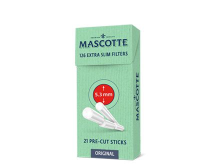 FILTRY MASCOTTE 5,3mm EXTRA SLIM (126/10) FILTRY MASCOTTE 5,3mm EXTRA SLIM (126/10)