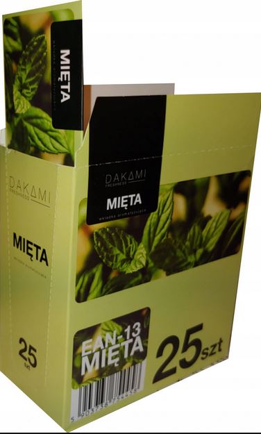 KARTY AROMATYZUJĄCE DAKAMI MENTHOL (25) KARTY AROMATYZUJĄCE DAKAMI MENTHOL (25)