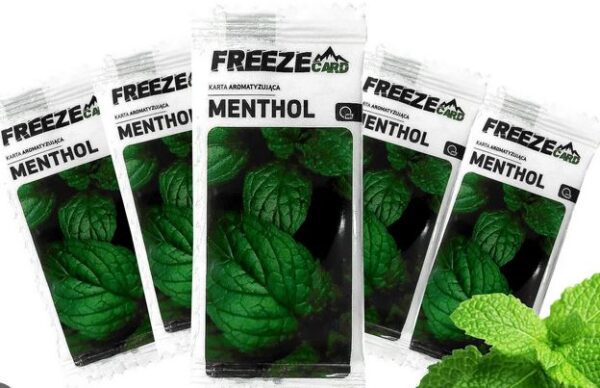 KARTY AROMATYZUJĄCE FREEZE MENTHOL (25)