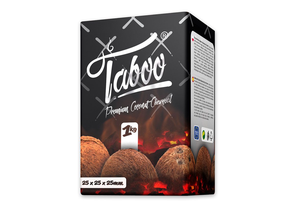 Prywatne: SHISHA WĘGIEL TABOO coconut 1kg Prywatne: SHISHA WĘGIEL TABOO coconut 1kg