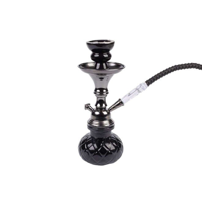 SHISHA FAJKA DON 5-5382 26CM 1W CZARNA POŁYSK lux SHISHA FAJKA DON 5-5382 26CM 1W CZARNA POŁYSK lux