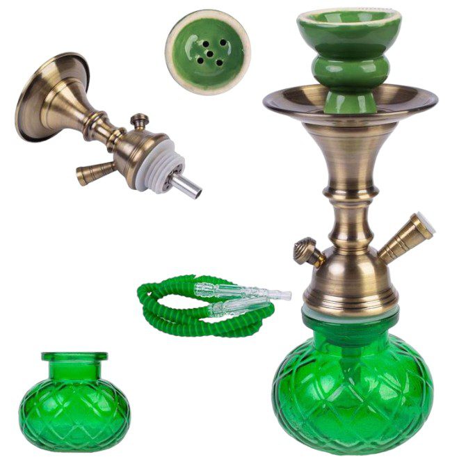 SHISHA FAJKA DON 5-5384 26CM 1W ZIELONA lux SHISHA FAJKA DON 5-5384 26CM 1W ZIELONA lux