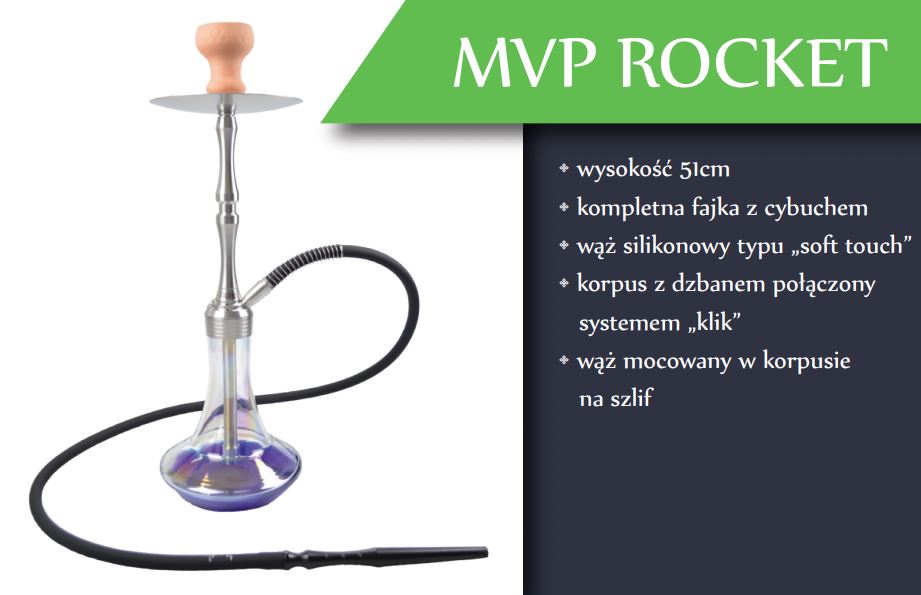 SHISHA FAJKA WODNA ROCKET 51CM SHISHA FAJKA WODNA ROCKET 51CM