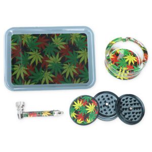 ZESTAW UPOMINKOWY DON 7-0234 TACA + AKCESORIA LIŚĆ