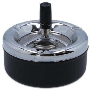 POPIELNICZKA DON 6-1111 METAL ŚREDNIA CZARNA