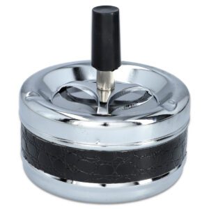 POPIELNICZKA DON 6-1150 MAŁA SKÓRA CZARNA