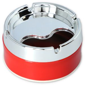 POPIELNICZKA DON 6-1498 METAL PRZEKRĘCANA CZERWONA