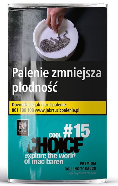 TYTOŃ P MAC BAREN #15 COOL TT 30G (26,50)24 TYTOŃ P MAC BAREN #15 COOL TT 30G (26,50)24