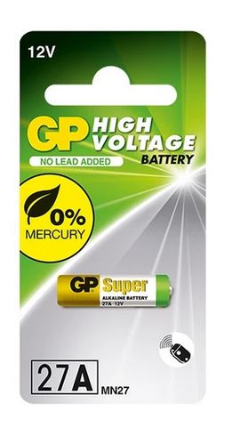 BATERIA GP ALK. DO PILOTÓW SAMOCHOD.27AF-U1 12V BATERIA GP ALK. DO PILOTÓW SAMOCHOD.27AF-U1 12V