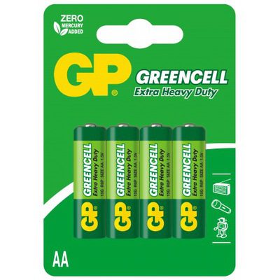 BATERIA GP GREENCELL 1,5V AA R6 (15G-U4) (18/72) BATERIA GP GREENCELL 1,5V AA R6 (15G-U4) (18/72)