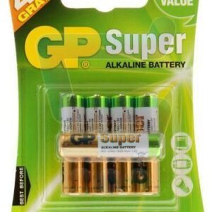 BATERIA GP SUPER ALKALINE AAA R03 (24A-U5)(10)(80