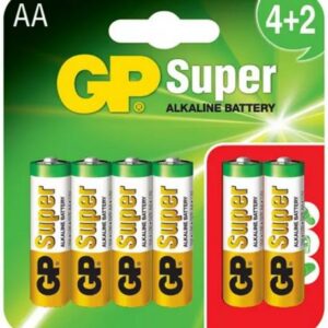BATERIA GP SUPER ALKALINE AAA R03 (24A-U6)(12).6sz