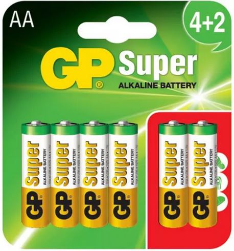 BATERIA GP SUPER ALKALINE AAA R03 (24A-U6)(12).6sz BATERIA GP SUPER ALKALINE AAA R03 (24A-U6)(12).6sz