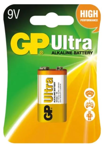 BATERIA GP ULTRA ALKALINE 1604AU-U1 9V (10)(200) BATERIA GP ULTRA ALKALINE 1604AU-U1 9V (10)(200)