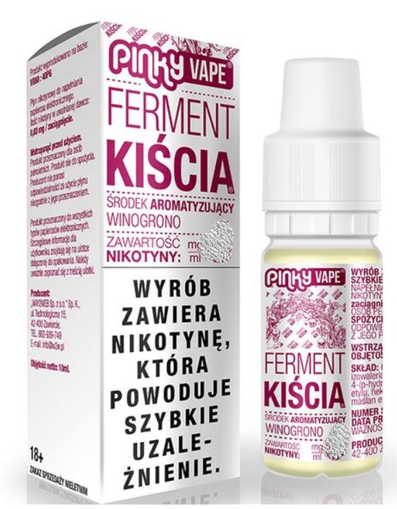 E-PAP Pinky Vape FERMENT KISCIA 12mg/10ml (winogro E-PAP Pinky Vape FERMENT KISCIA 12mg/10ml (winogro