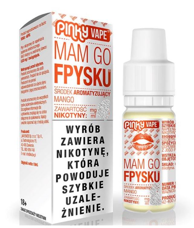 E-PAP Pinky Vape MAM GO FPYSKU 6mg/10ml (mango) E-PAP Pinky Vape MAM GO FPYSKU 6mg/10ml (mango)