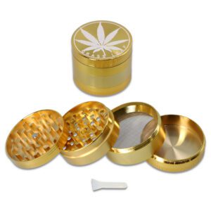 MŁYNEK METAL DON 1-2154 55MM *4 ZŁOTY LIŚĆ