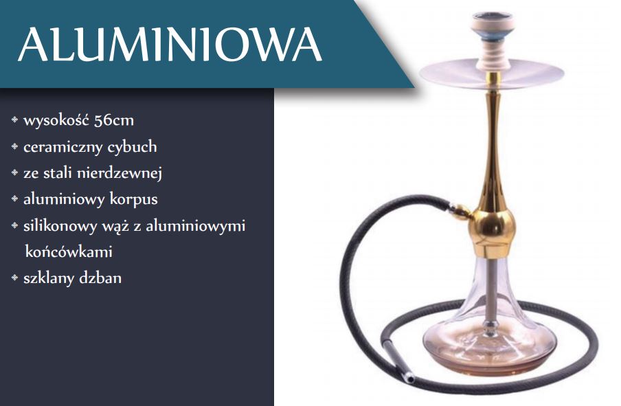 SHISHA FAJKA AH H680 ALUMINIOWA 56CM SHISHA FAJKA AH H680 ALUMINIOWA 56CM