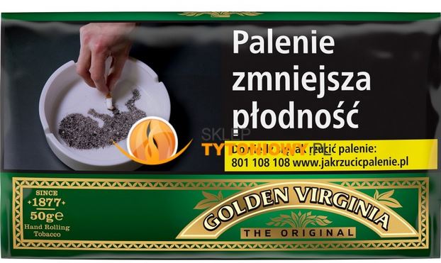 TYTOŃ P GOLDEN VIRGINIA 50G T&T (75,00) (10/120) TYTOŃ P GOLDEN VIRGINIA 50G T&T (75,00) (10/120)
