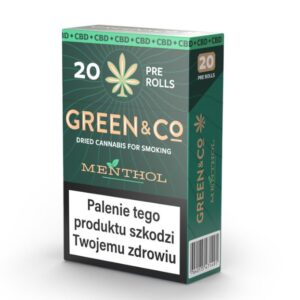 CBD PRE-ROLLS GREEN &CO MENTHOL (39,00)26